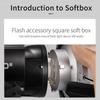 Godox 22*90cm Strip Softbox Reflector Bowens Mount for Studio Flash Speedlite Monolight, Portrait and Product Photography