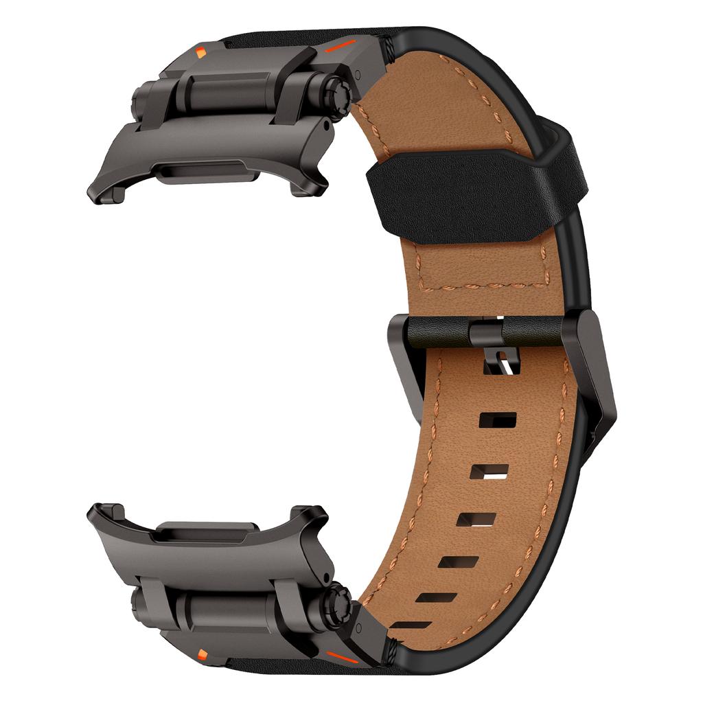 Kožený řemínek na hodinky pro Samsung Galaxy Watch Ultra 47mm s nerezovou sponou