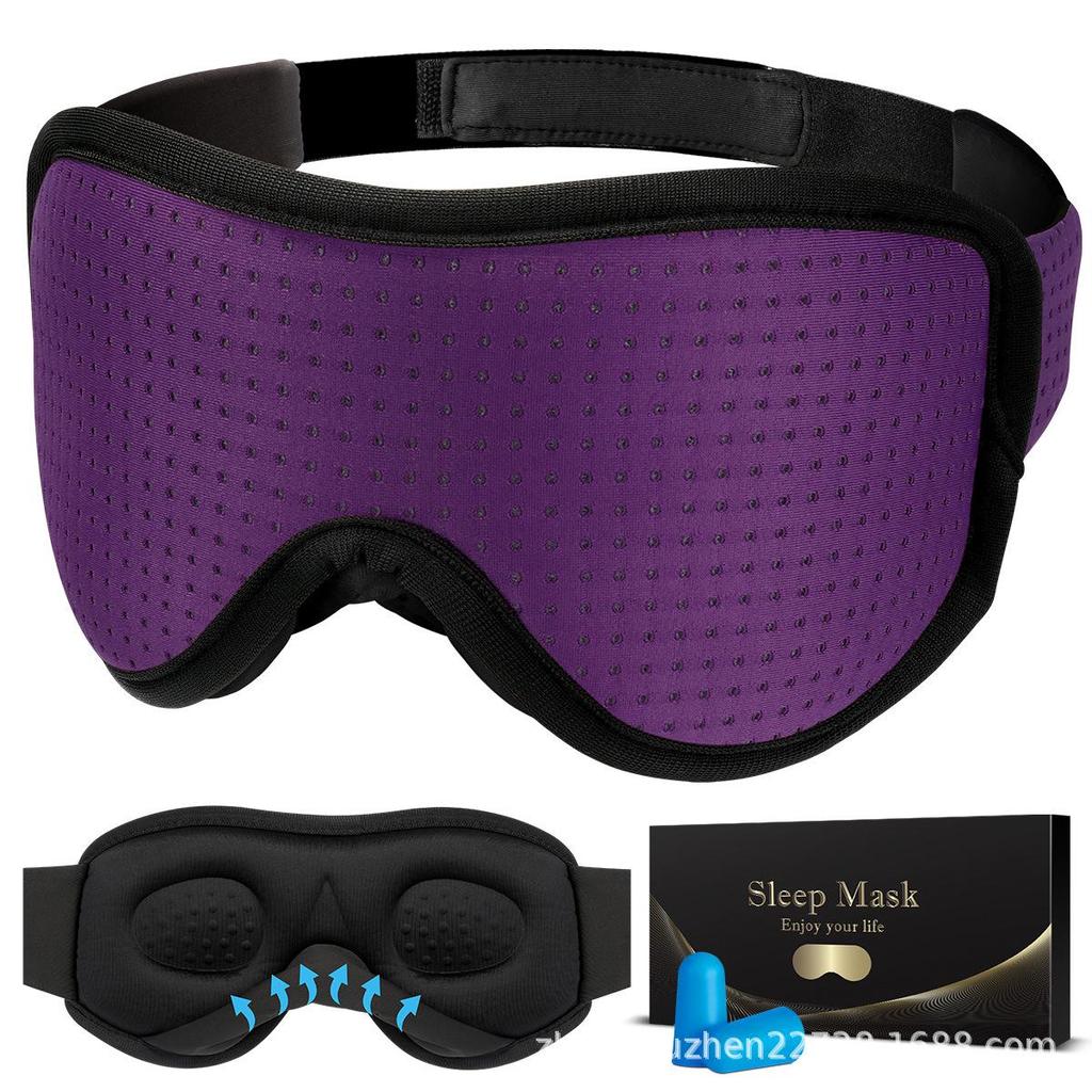 3D Stereo Shading Sleep Eye Mask - Unisex, Breathable, Light-Blocking for Adults and Students