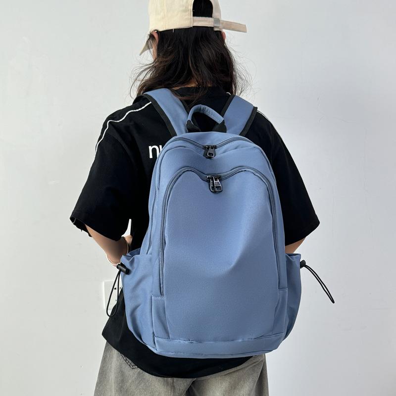 Simple and Versatile Backpack Women's Cross-border Korean Version Ins Travel Bag Backpack Women's High-value Junior High School Student Schoolbag