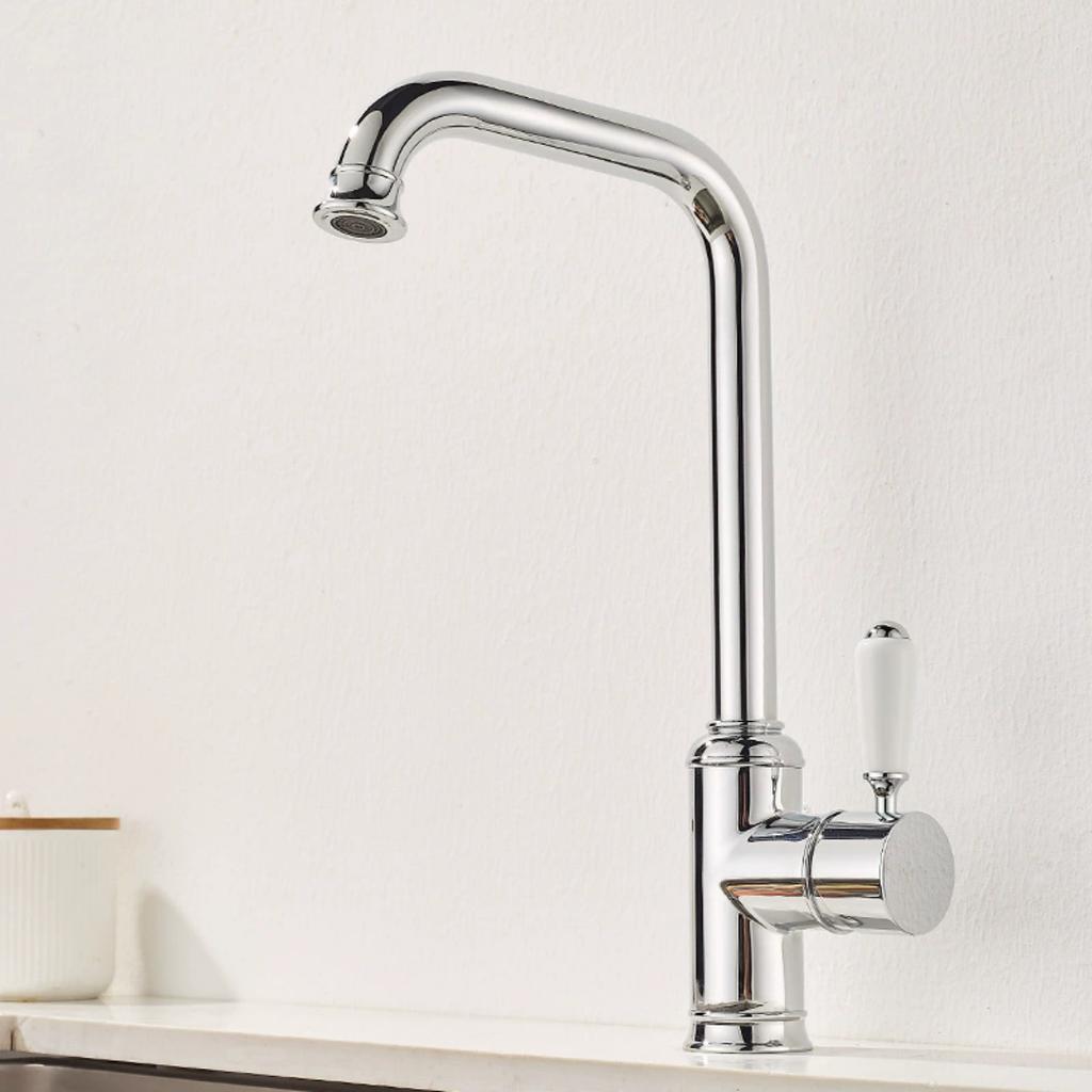 Tuqiu Gold Kitchen Faucet 360 Rotating Swivel Sink Faucet Mixer Tap Fashion Sink Faucet Copper Hot And Cold Basin Faucet  Tap