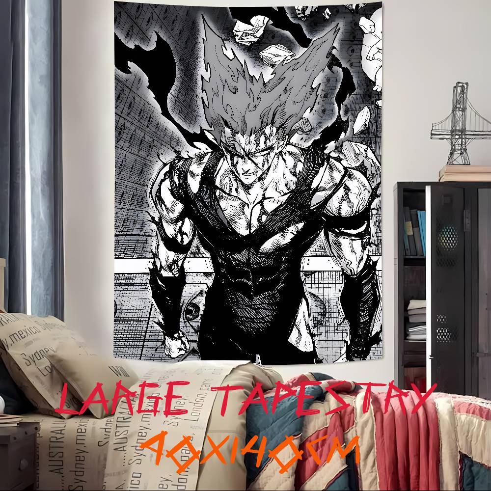 Large HOT Popular Cool Anime One PPunchS Top Man Tapestry Decoration Bedroom Dormitory Background Tapestry