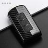 ABS Carbon Fiber Style Car Key Case Cover For Mitsubishi Xpander Outlander ASX Pajero Eclipse Cross Montero Protected Shell Fob