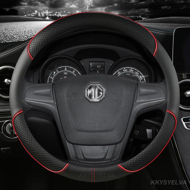 Coprivolante in Pelle Microfibra 38cm 15" Per MG 3 5 6 HS ZS EV MG3 3SW MG5 MG6 MG7 ZR EHS GT EZS Accessori Auto