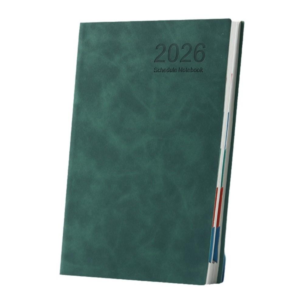 PU Leather Cover Agenda Notebook A5 Weekly Monthly Schedule Book  Conference