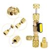 Valve Core Remover Installer Tool, R410A R22 AC Schrader Valve Core Remover, Dual Size 1/4" & 5/16" Port HVAC Valve Core Removal