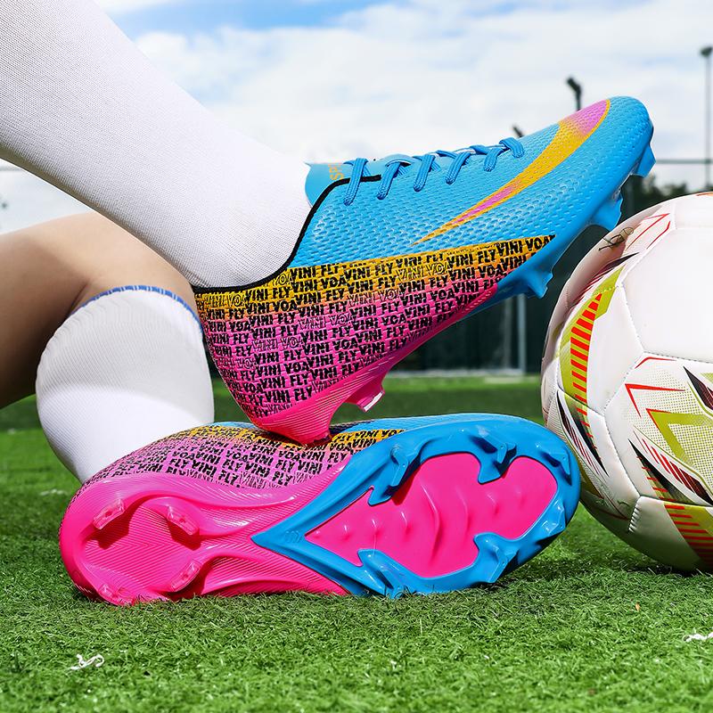 New Men Soccer Shoes Light Sneakers High-quality Football Boots Grass Cleats High-top Non-Slip Match Indoor Hot-selling Outdoor