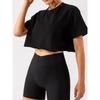 Sports T-Shirt Women's Short 2023 Summer New Arrival Yoga Workout Clothes Running Women's Short Sleeve Breathable and Loose Tops