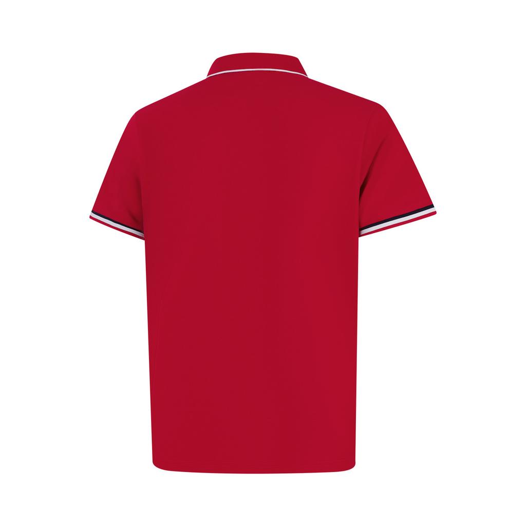 Li-Ning Fashionable Sports Casual Short Sleeve Breathable Polo Shirt Men tops Bull-Red APLW475-3