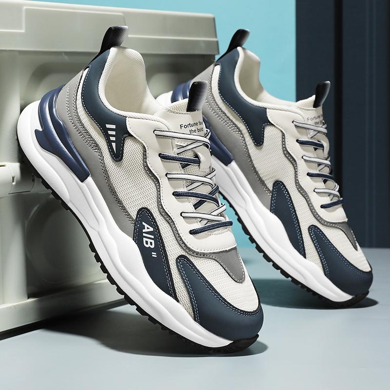 Fashion New Men's Casual Shoes All-match Casual Shoe Breathable Anti-slip Wear-resistant Mens Shoe Mesh Surface for Men Casual Sneakers