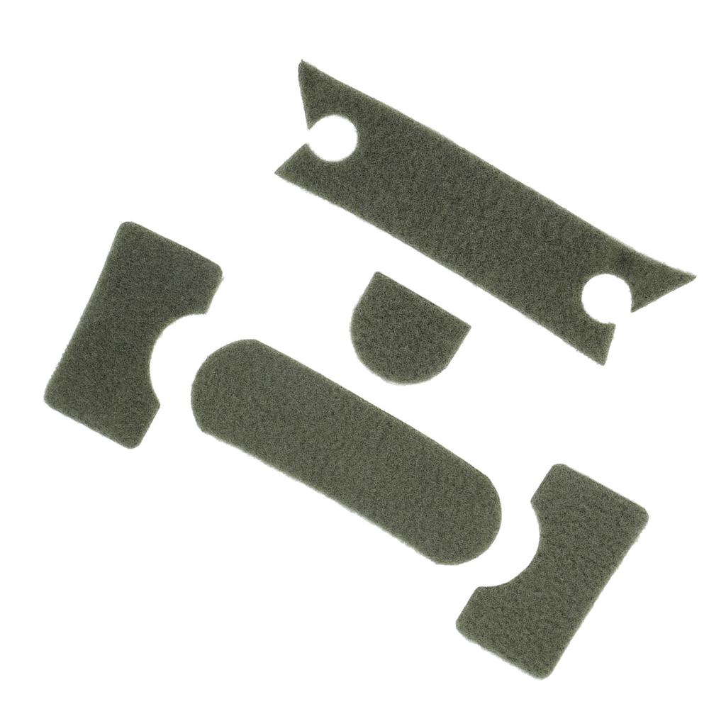5 Stück Klettverschluss für Helm Universal DIY Verdicken Grün Helm Klettverschluss Set für MICH