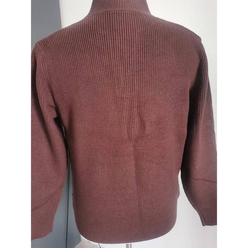 Men's V Neck Knit Pullover Sweater, Solid Color Long Sleeve Top, Fall Winter Loose Versatile Knitwear
