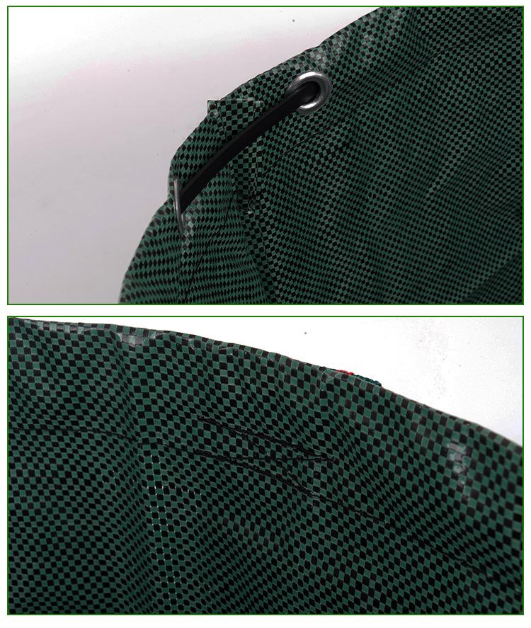 Green Garden Leaf Storage Bag with Lid - Agricultural and Forestry Use