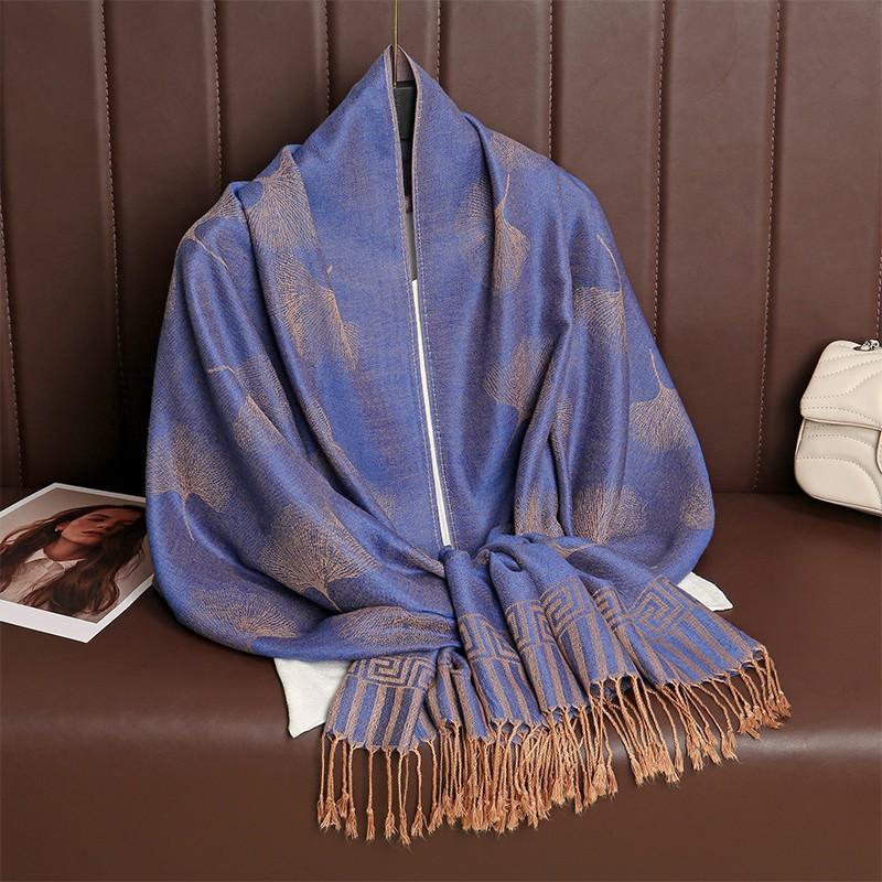 Luxury Thick Cashmere Scarf Women Print New Wraps Pashmina Travel Poncho Warm Blanket Winter Bufanda Shawl Female Stoles