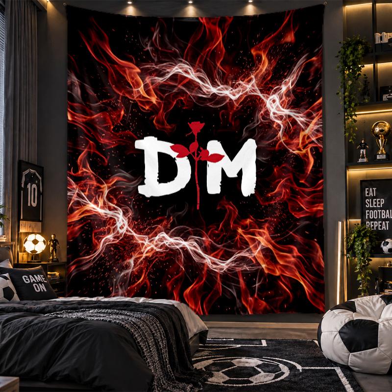 Wall Hanging Tapestry Depeche Mode Print Cloth for Living Room Bedroom Home Decor