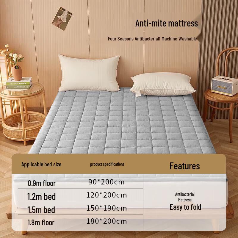 Foldable Antibacterial Mattress Topper