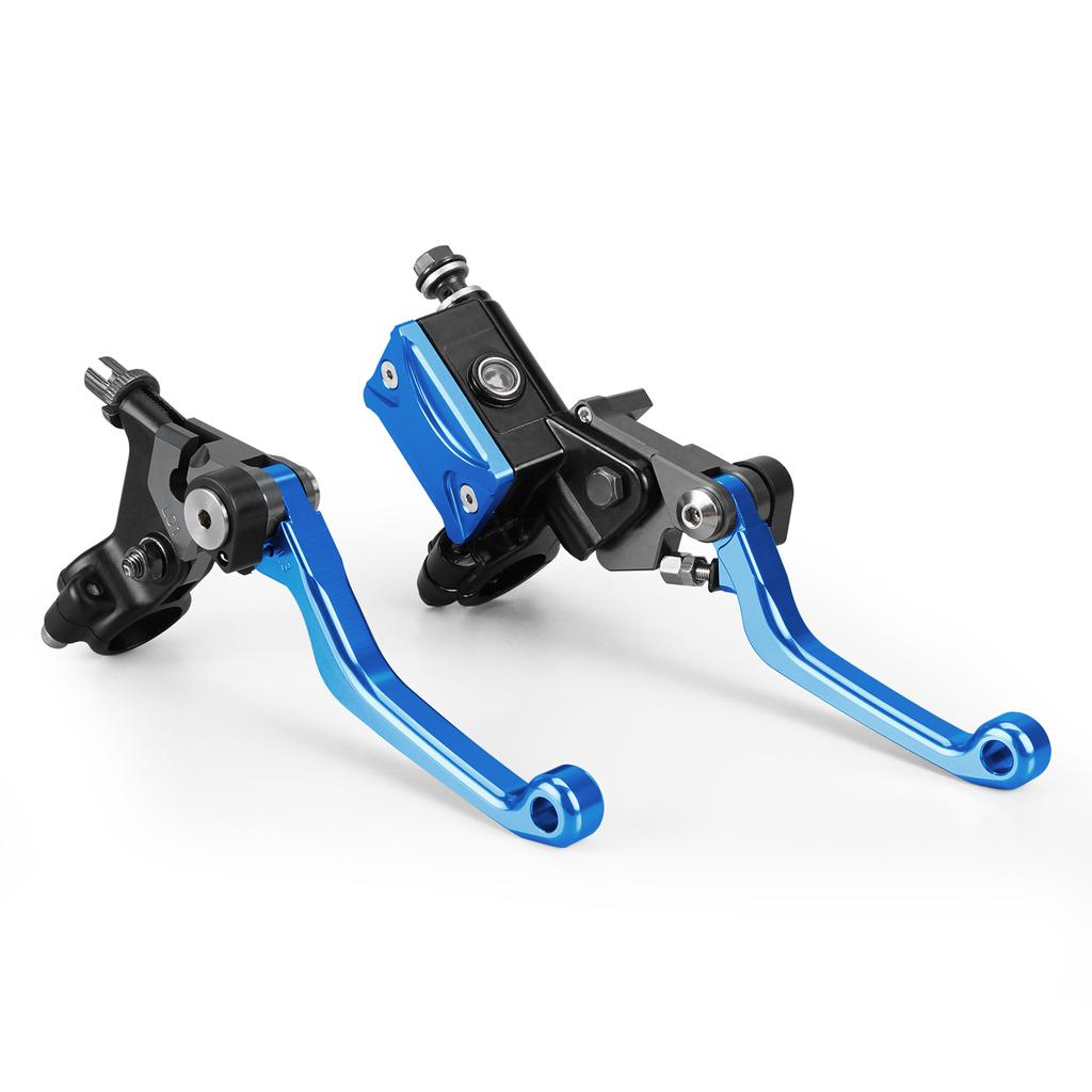 For Kawasaki KX125 KX250 KX250F KX450F KX 65 85 KLX125 KLX250 KLX450R CNC 7/8"Hydraulic Brake & Cable Clutch Lever Set Assembly