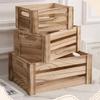 1pcs Wooden Storage Box Solid Wood Multi-Purpose Container For Sundries Cosmetics Home Office Laundry Organizer Eco-Friendly