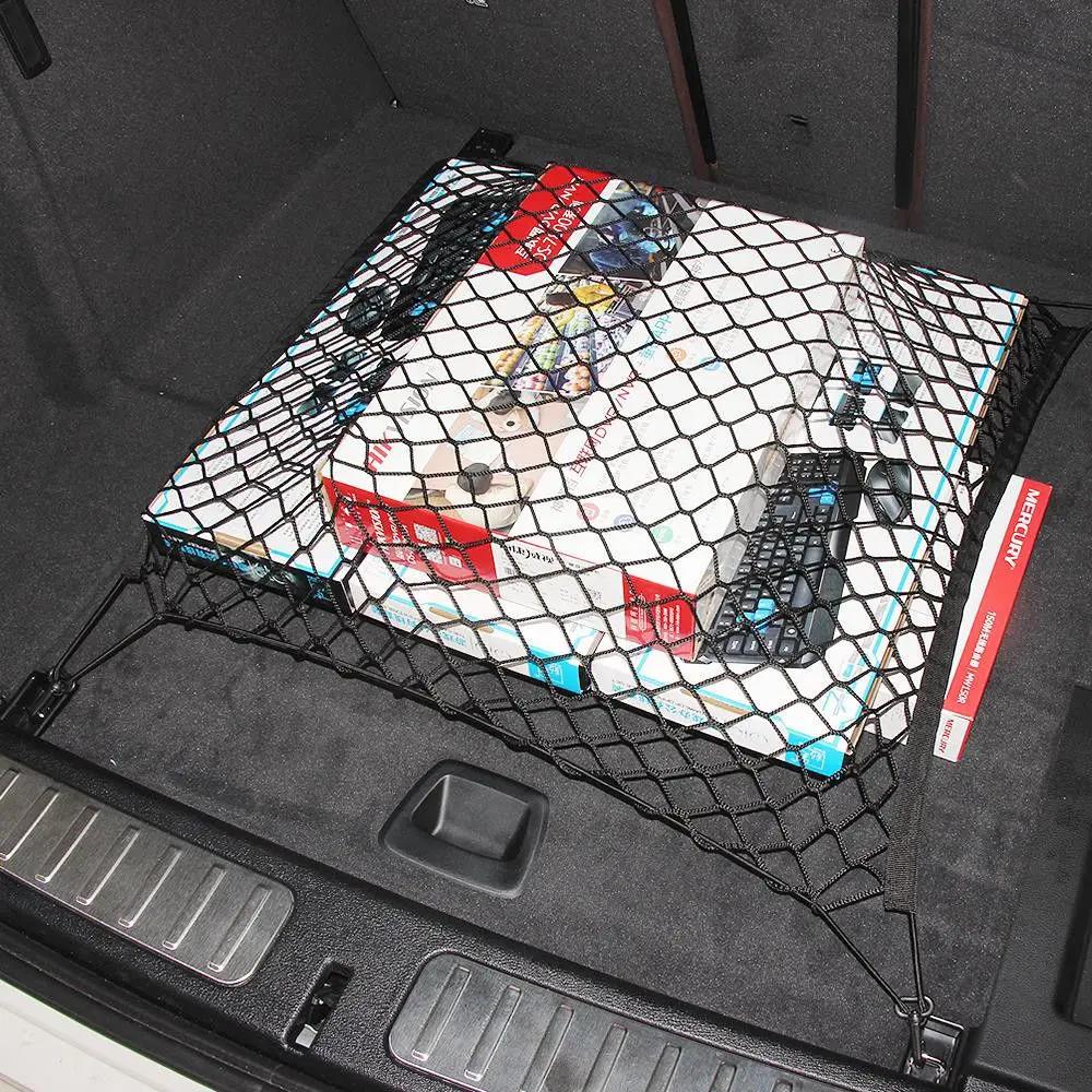 Car Trunk Net For Nissan Qashqai J11 Rogue Sport 2014~2022 Boot Trunk Network Hooks Mesh Net Cargo Organizer Storage Accessories