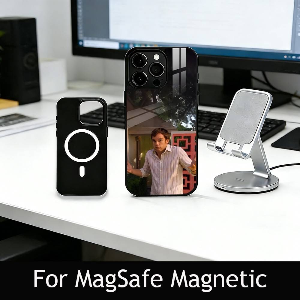 Movie D-Dexter M-Morgan Phone Case For iPhone17,16,15,14,13,12,11 Plus,Pro Magnetic with Magsafe Wireless Charging