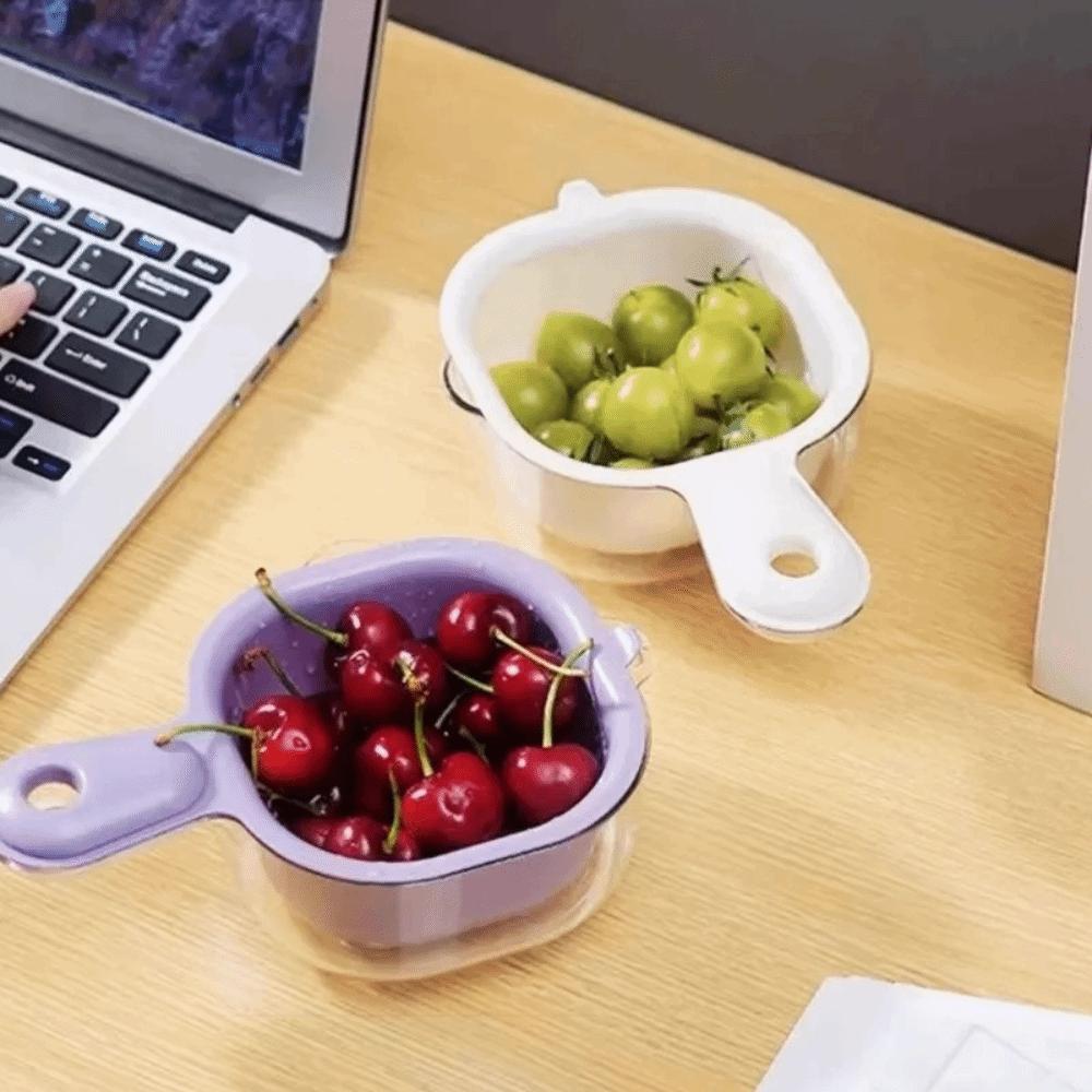 with handle Kitchen Sink Drain Basket Multifunctional Draining Bowl for Household
