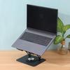 360° Rotating Carbon Steel Laptop Stand with Folding & Cooling Functionality