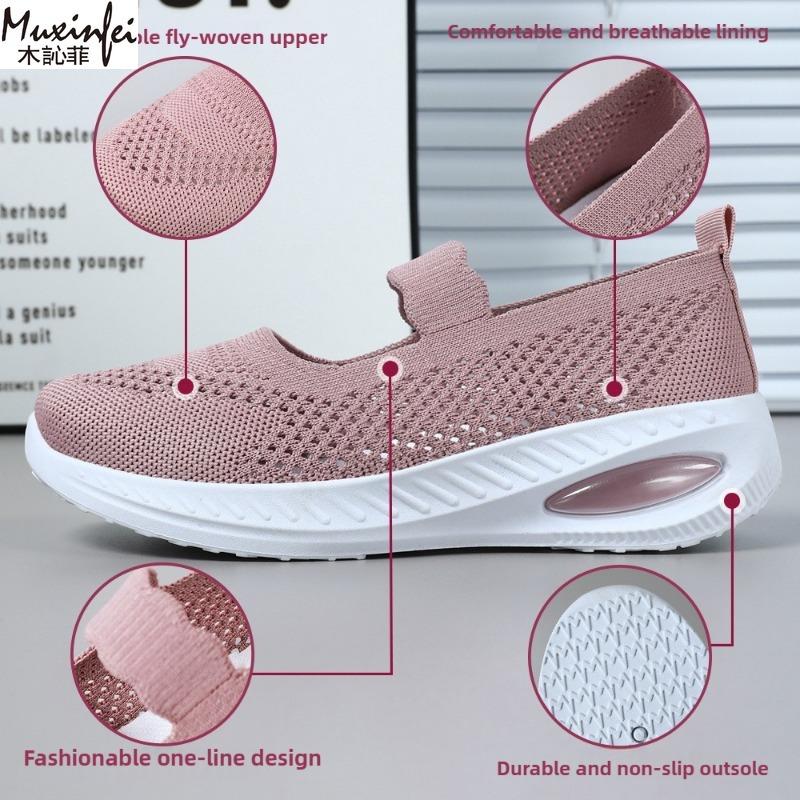 Fashion Women's Soft Soled Shoes Summer New Fabric Casual Shoes for Women Are Comfortable Breathable Cheap Shoes Clearance