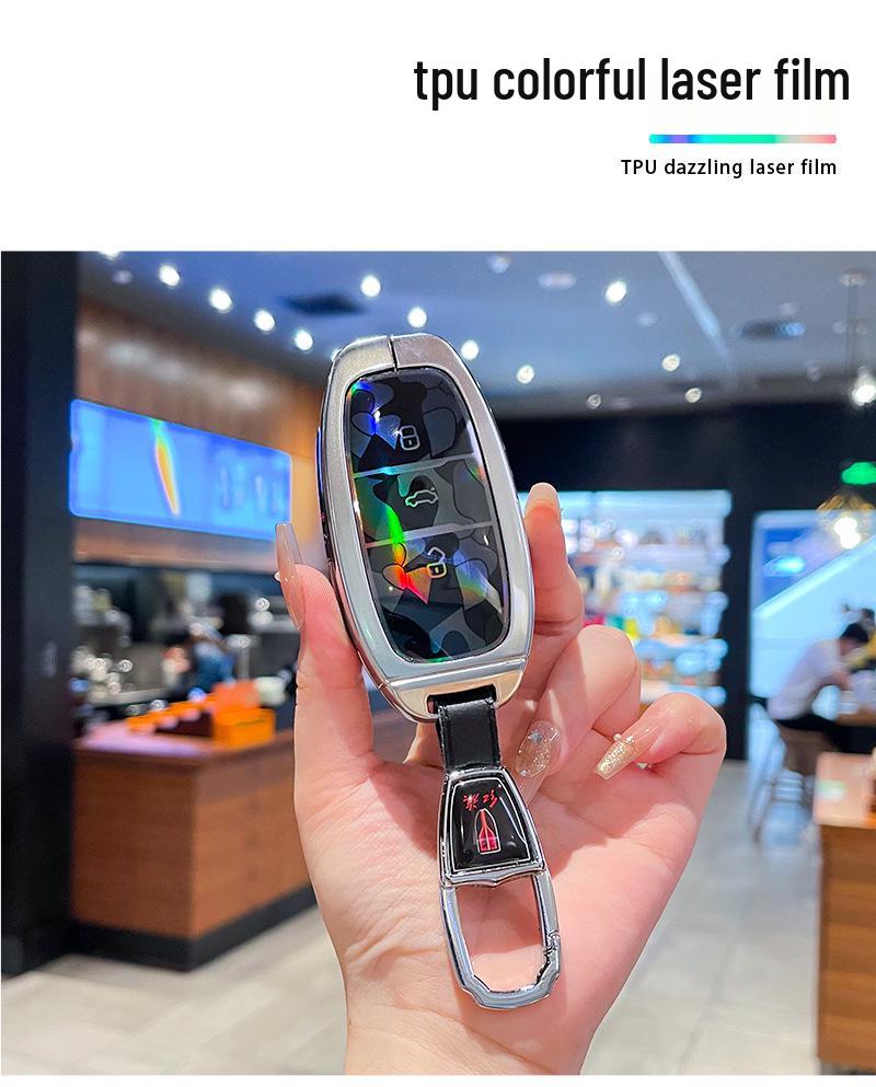 Metal Key Fob Cover for 2018-2022 Hongqi H5 & Classic H9 Models – Full Protection Case