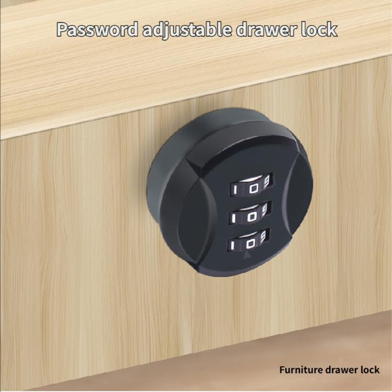 Resetable Security Combination Lock For Marine Vehicle Cabinets Home Drawers Waterproof Metal Construction