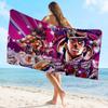 Klassisches Anime J-Jojo B-Bizarre A-Adventure Strandtuch Bunte Handtücher Für Mädchen Mikrofaser Individuell Sandfreier Strand Fitnessstudio Pool