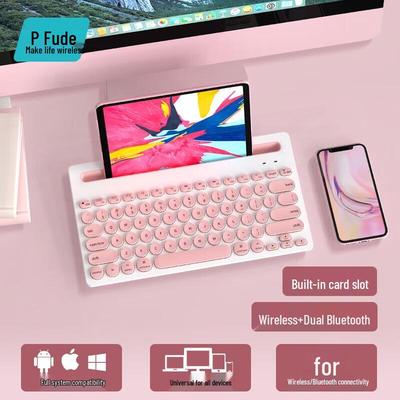 Fude EK3381t Dual-Mode Wireless Keyboard with Integrated Stand