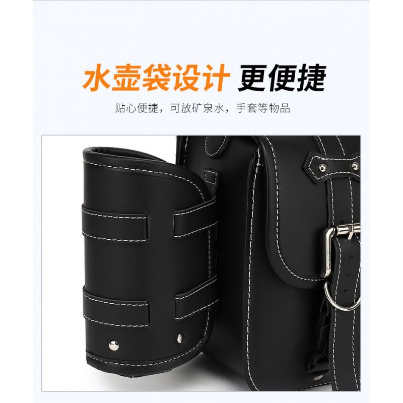 Universal Motorcycle Saddle Bag Side Pannier Waterproof Rider Electric Bike Cruiser Retro Style