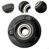 Black Cushion Wheels for Rowing Machine Seats, Easy Installation
