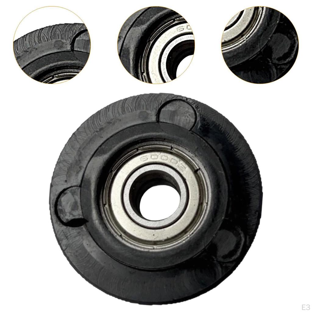 Black Cushion Wheels for Rowing Machine Seats, Easy Installation