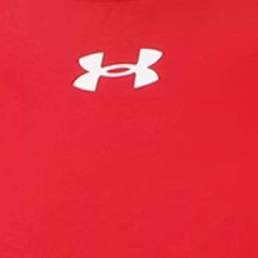 Under Armour Solid Color Casual Fitness Running Short Sleeve T-Shirt Men Tops Red 22500517-600