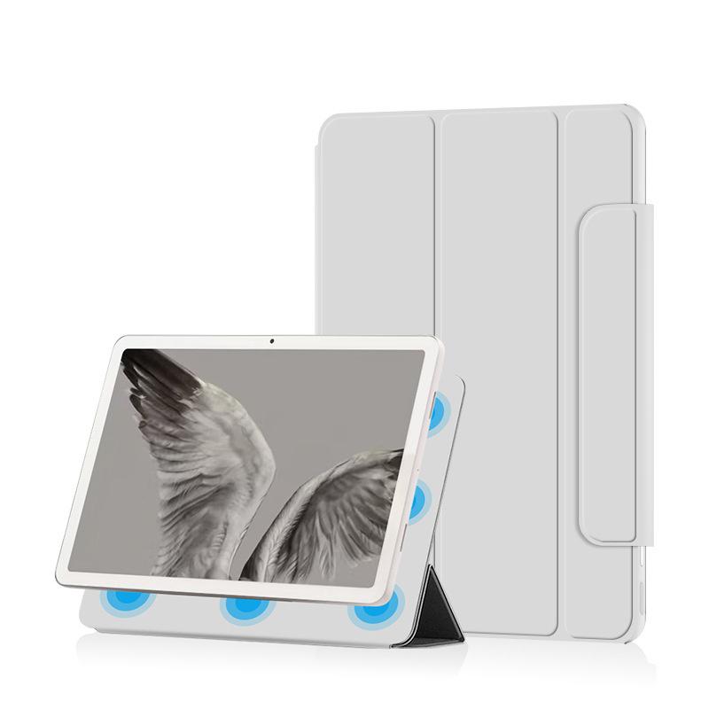 

Магнитный кожаный чехол для планшета Google Pixel Tablet 11, кобура из искусственной кожи, откидная подставка, чехол для планшета GOOGLE Pixel Tablet Fundas, магнитная подставка для книги For Google Pixel Tablet серый