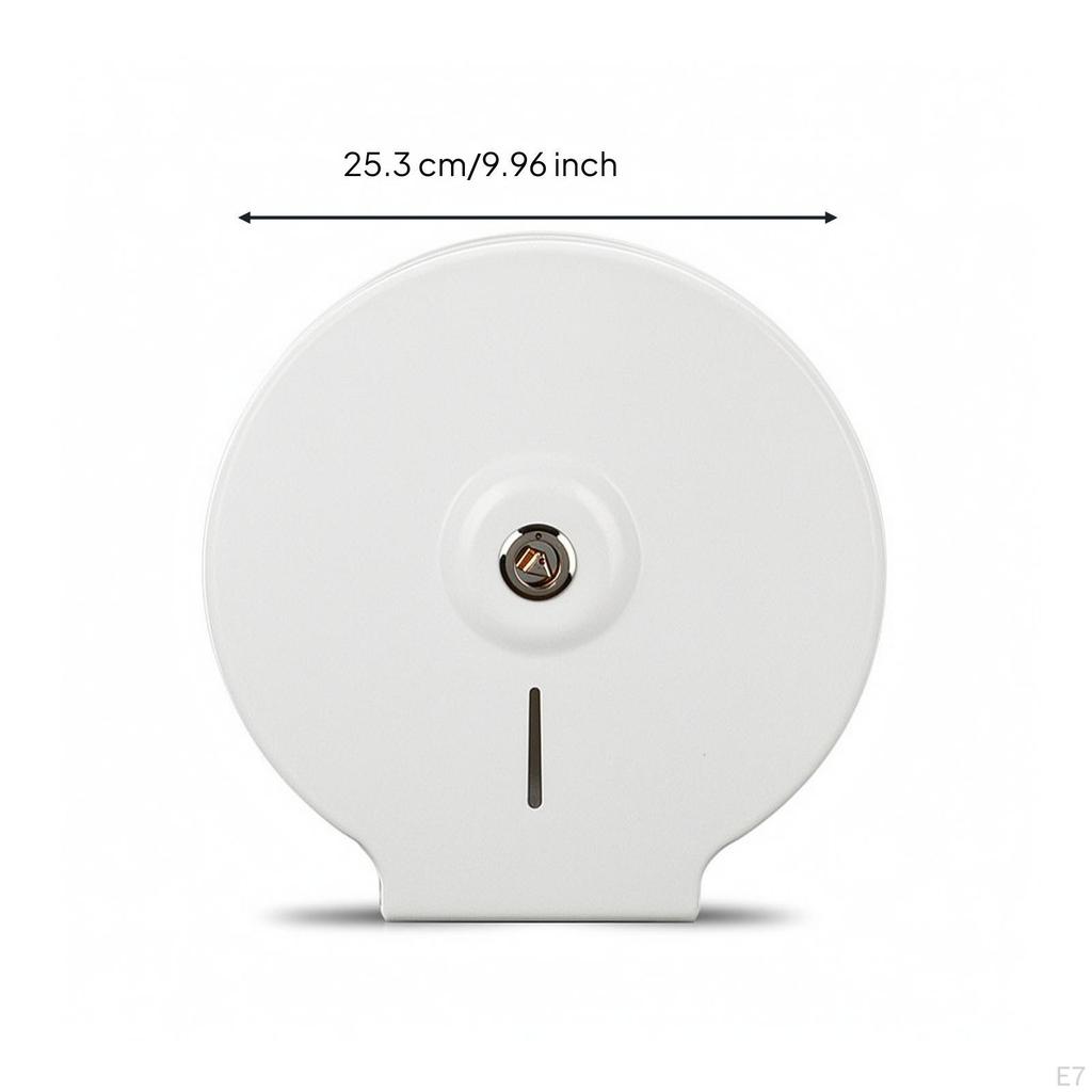 Toilet Paper Dispenser Stainless Steel WallMounted Lockable Roll Holder for