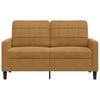 2 Seater Sofa Brown 120 Cm Velvet