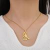 Hummingbird flower pendant necklaces for women and girls, stainless steel, gold color, choker, animal jewelry, birthday gift.