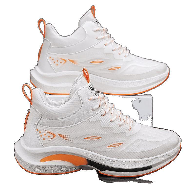Summer invisible inner height-increasing shoes mesh breathable fly-woven running shoes casual sports dad shoes