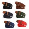 Men Women Knitted Canvas Belt Unisex Army Web Belt Waistbelt 105x3.3cm