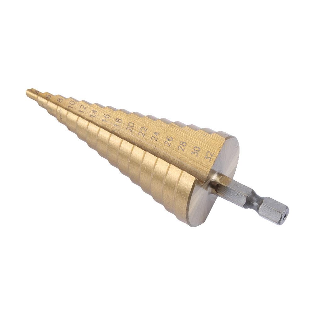 High Quality Titanium HSS Large Step Cone Drill Bit Hole Cutter Tool 4 32mm