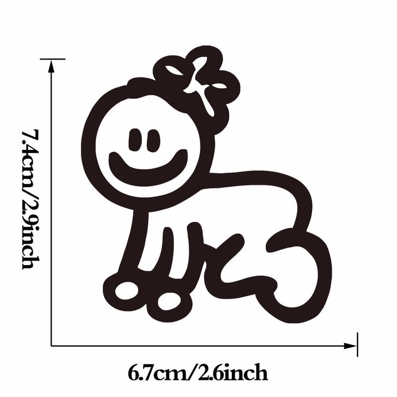 Члены семьи отражают индивидуальные автомобильные наклейки no8 белый