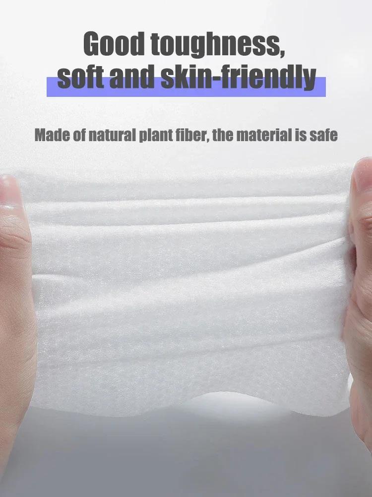 Reusable Thickened Face Towel One Pack of 100 Pieces Per Pack Travel Cleanser, Wet and Dry Makeup Remover, Cotton Soft Fabric