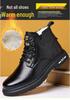 Men's Retro Leather High-Top Martin Boots - Breathable, Versatile, Casual British Style for Spring and Autumn