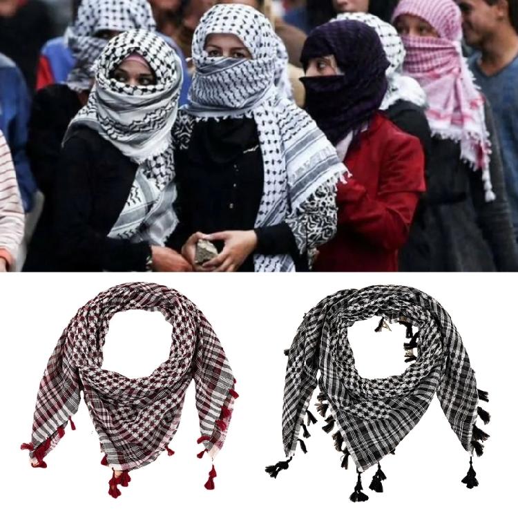 Lightweight Arab Shemagh Scarf Arabian Dubai Desert Neckwrap Tactics Facecovers