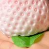 Strawberry Squeeze Toy Soft Stress Ball TPR Slow Rebound Decompression Toy Realistic Pink White Strawberry Shape Portable Fidget Toy