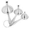 3PCS Small Funnels Stainless Steel Multifunctional Mini Filling Funnel Kit for Transferring Essential Oils Liquid Fluid