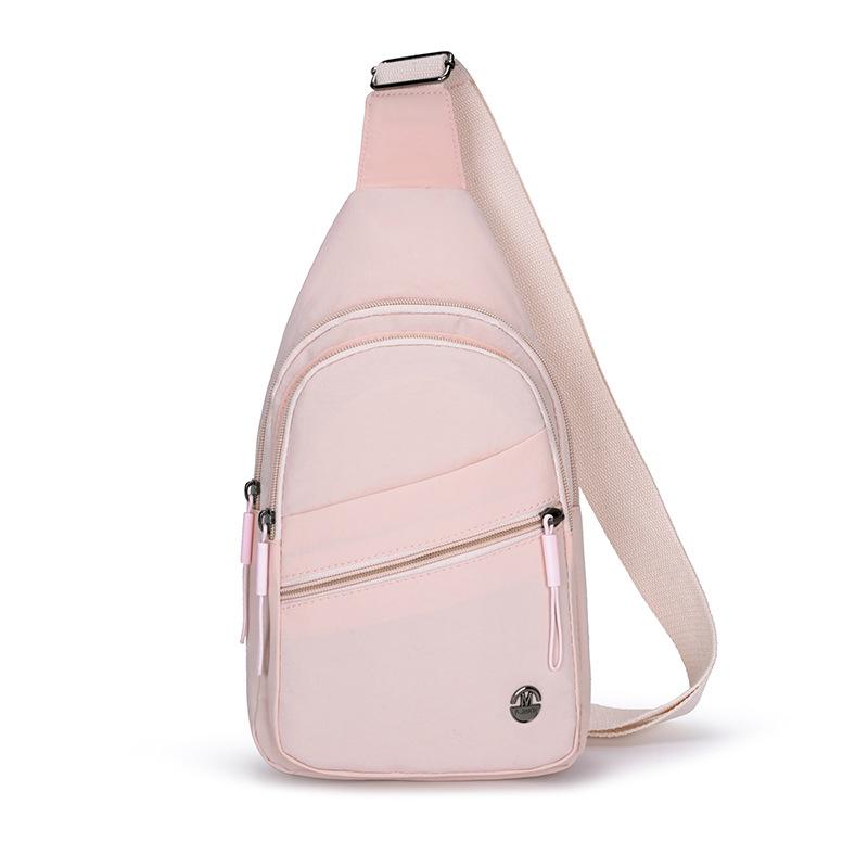 Crossbody Bag Women's Chest Bag Lightweight Water-Repellent Nylon Bag Outdoor Shoulder Bag