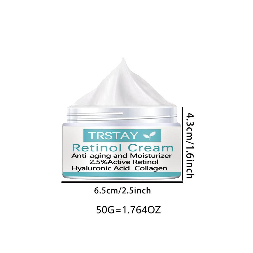 Retinol Cream Anti Aging Moisturizing Agent 2.5% Active Retinol Hyaluronic Acid Collagen Moisturizing Cream